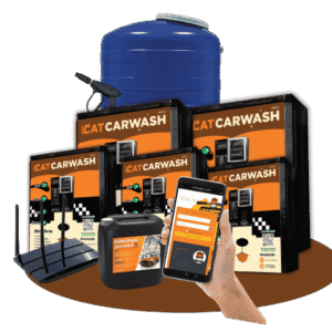 ตู้ล้างรถหยอดเหรียญ 5 ตู้ CATCARWASH พร้อมอุปกรณ์ส่วนกลางครบชุด % CODE เหมาะสำหรับลงทุนเปิดร้านคาร์แคร์ ขนาดใหญ่ บริหารยอดขายผ่านมือถือ ได้ง่ายๆ